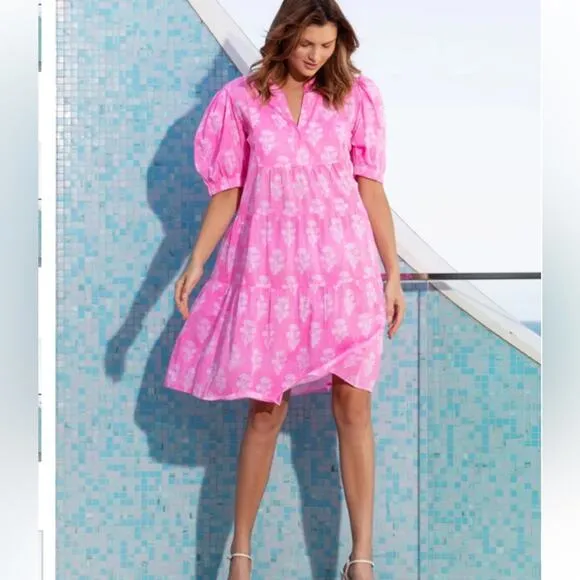 Lola Australia $259 Marilyn Pink Dress L‎ Size L - Image 4