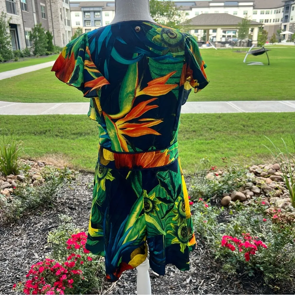 Farm Rio Tropical Floral Romper - Image 4