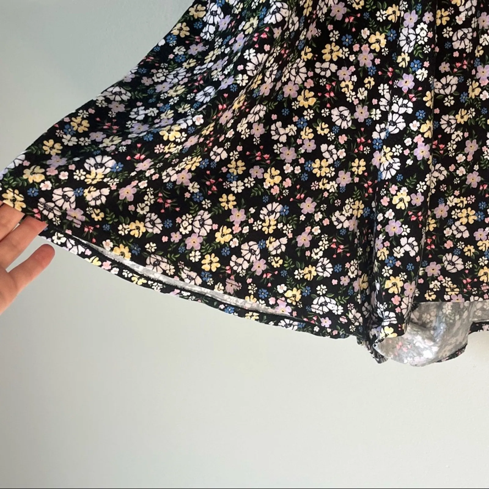 Divided H&M Black Floral Romper Size Medium - Image 10