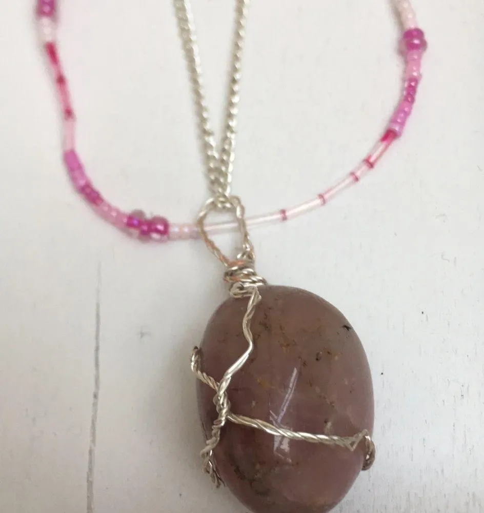 Handcrafted Rose Quartz Wire - Image 6