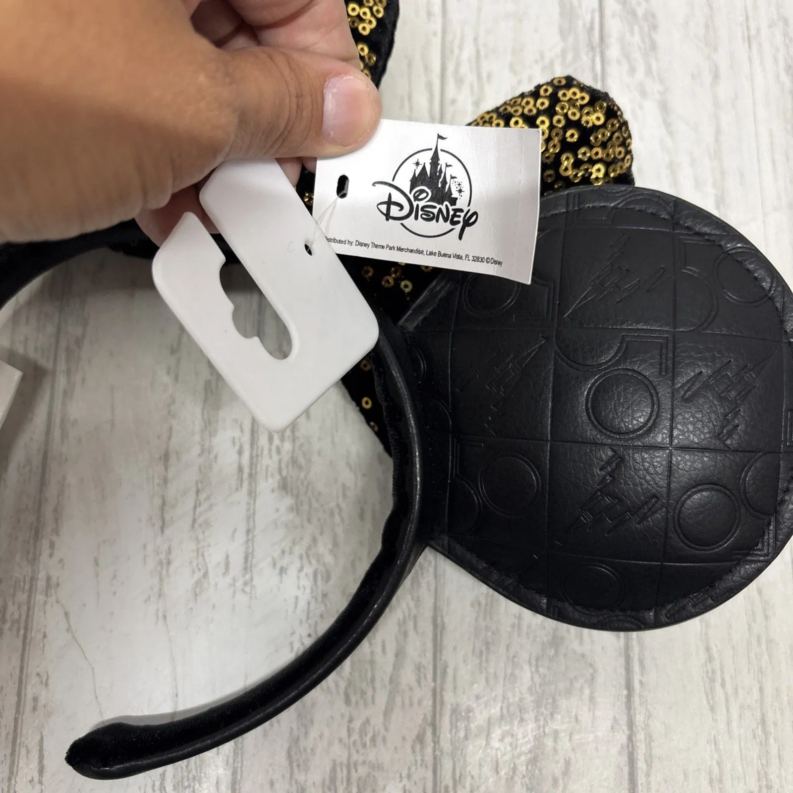 Disney Minnie Mouse 50th Anniversary Ears Black NWT - Image 3