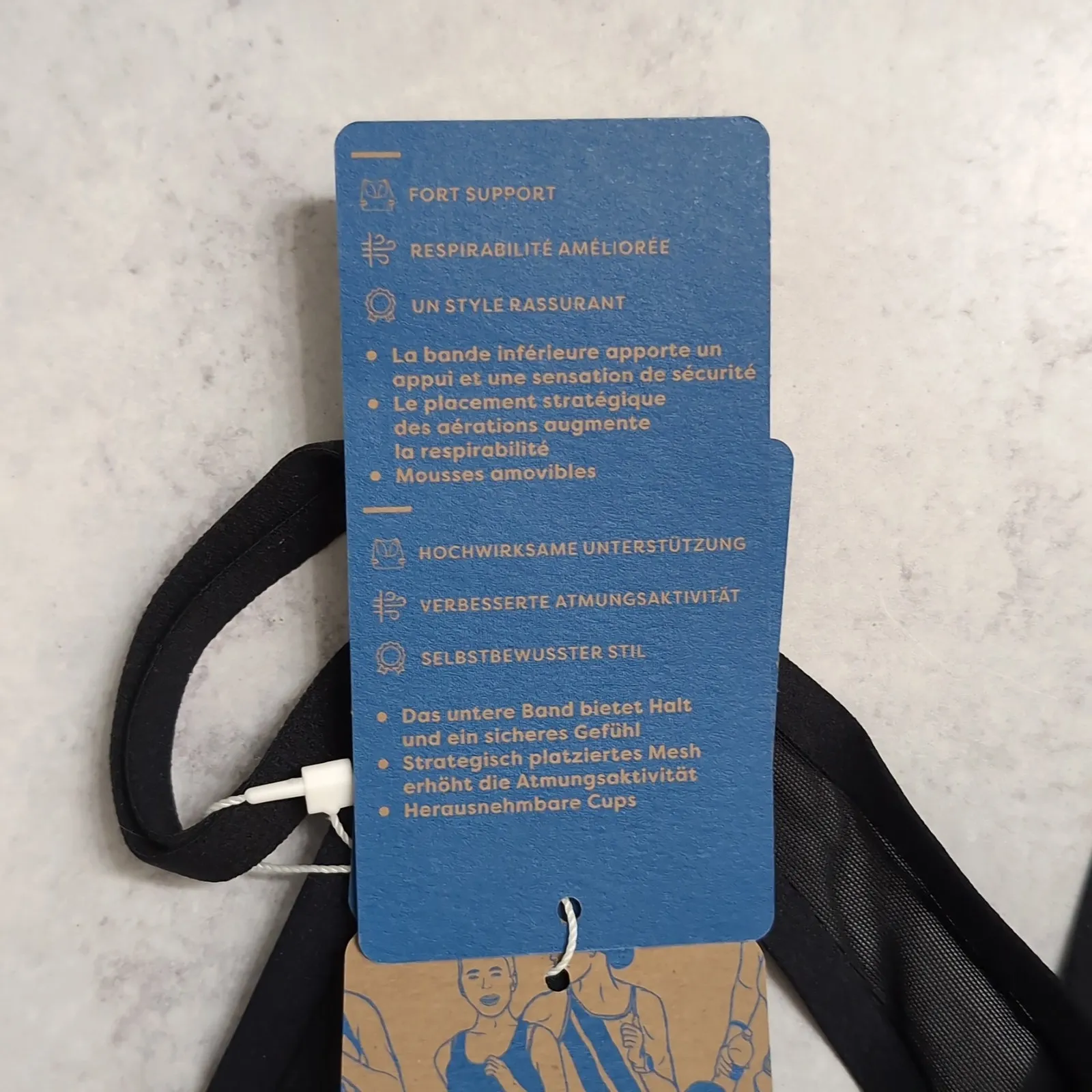 Brooks Black Drive Plunge Run Bra 2.0 High Impact Support L - Image 8