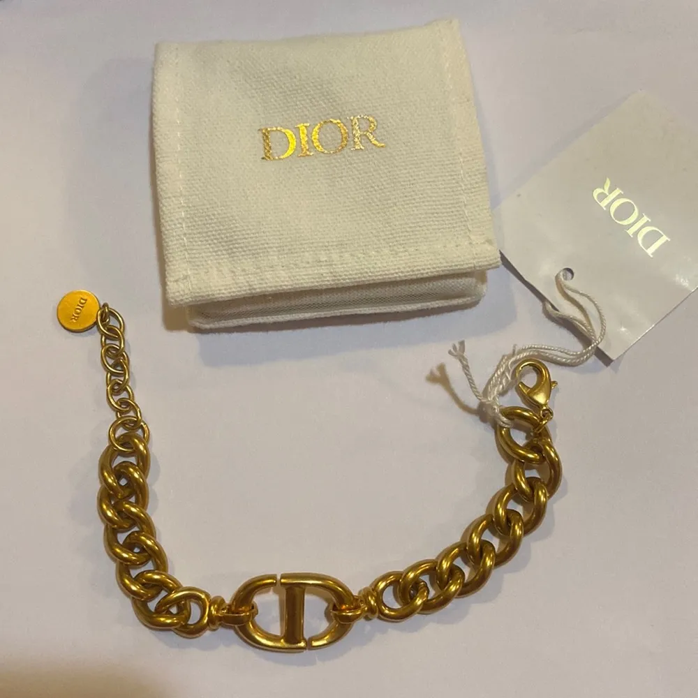 Dior CD Navy Bracelet Gold-Finish Metal - Image 2