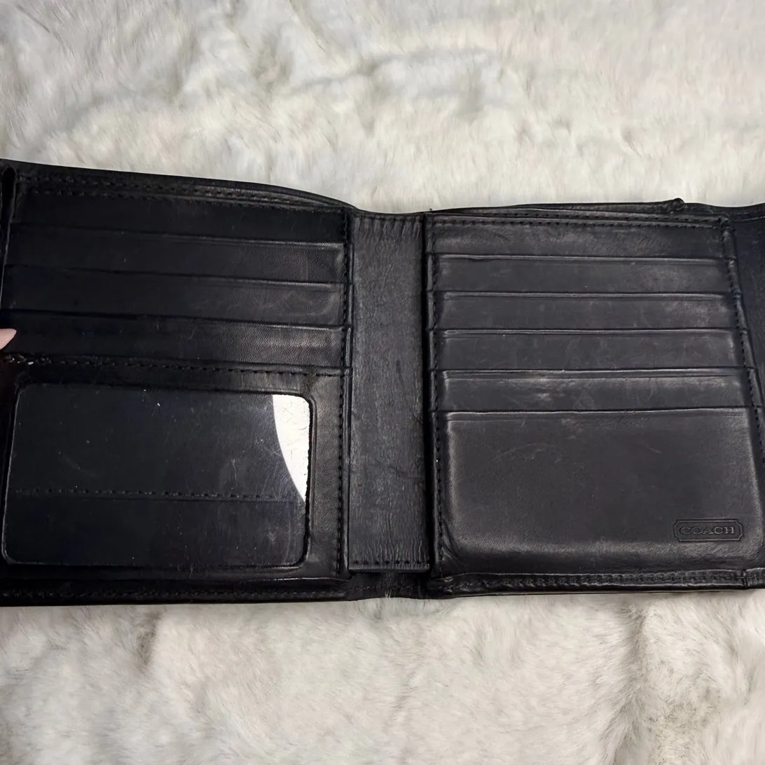 Vintage Coach Black Kisslock Med Wallet - Image 7