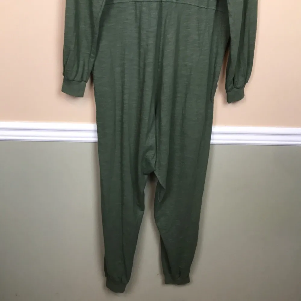 Free People Intimately Women’s Just Because Green Oversized Long Sleeve Jumpsuit - Image 8