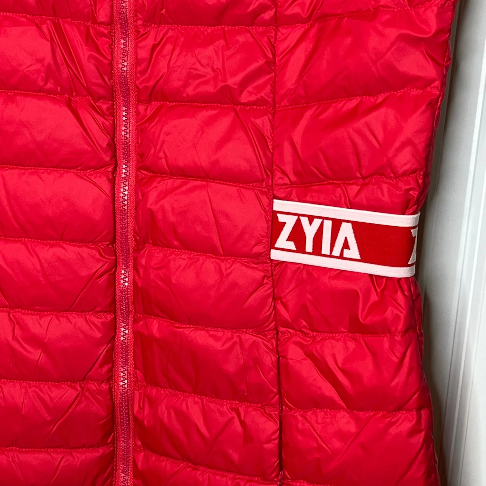 Zyia‎ Active Alpine Red Down Feather Filled Puffer Vest XL - Image 5