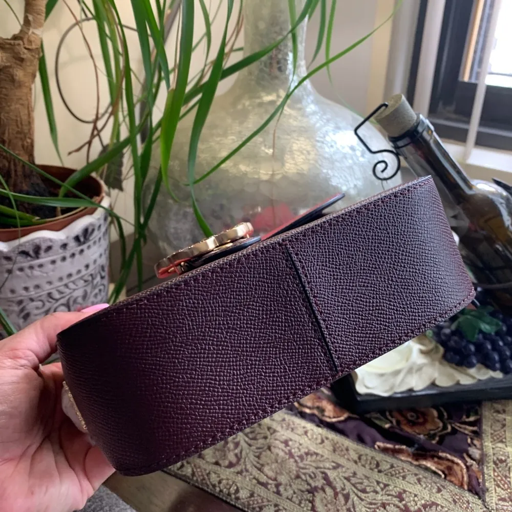 Authentic COACH LEATHER COLORBLOCK crystal butterfly flap Crossbody - Image 7