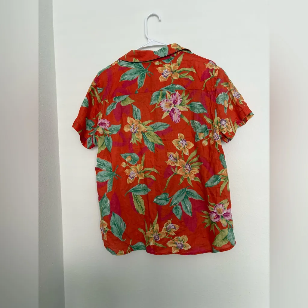 Lauren Ralph Lauren Red Floral Blouse - Image 4