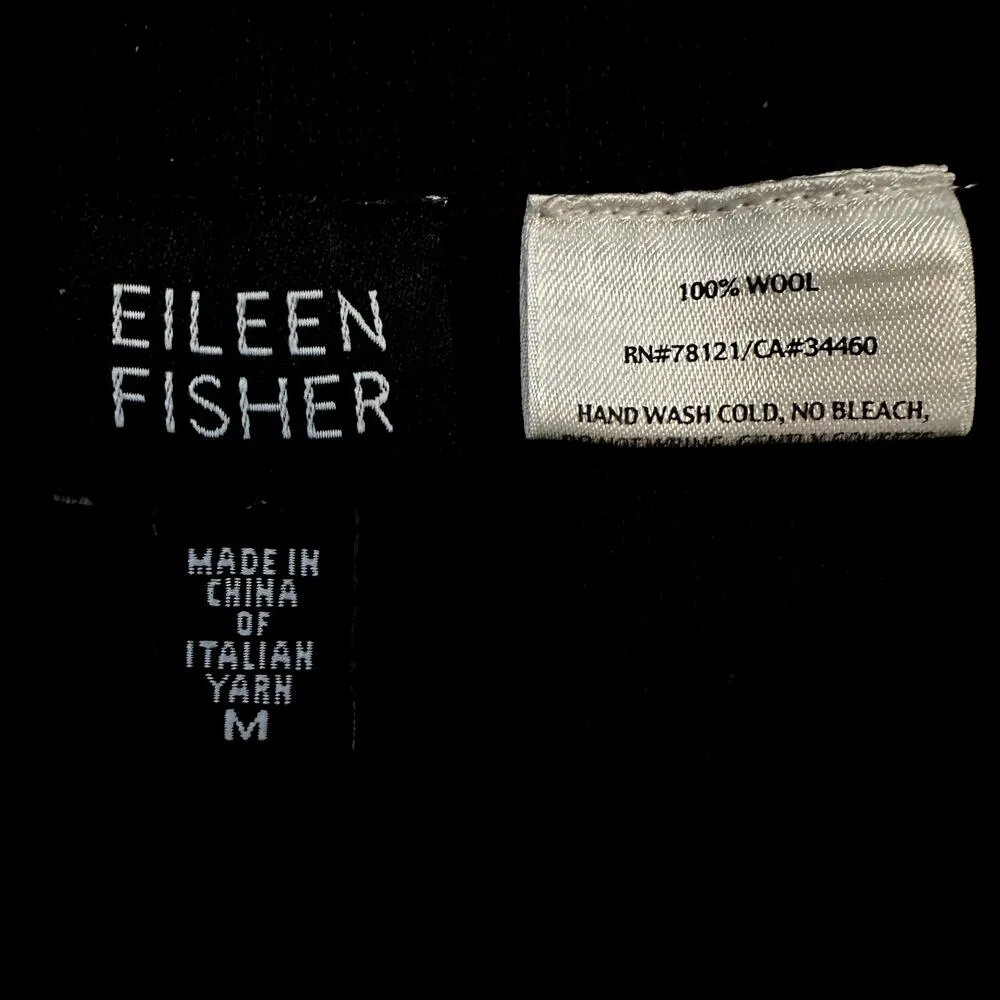 Eileen Fisher Midi Skirt 100% Wool Pull On Flowy A-Line Brown Medium - Image 2