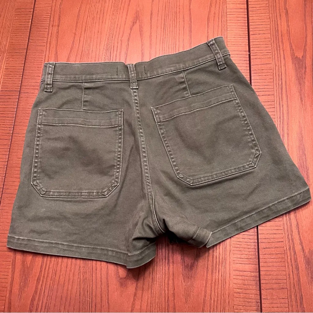 Madewell The Perfect Vintage High Rise Fatigue Shorts in Desert Olive‎ Size 27 - Image 16