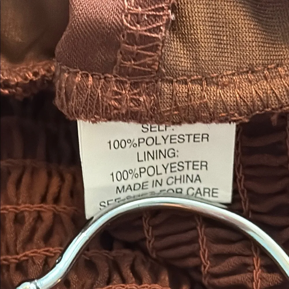 L.A. Hearts Size Extra Small XS Women's Teen Girl Brown Satin Camisole Top - Image 9