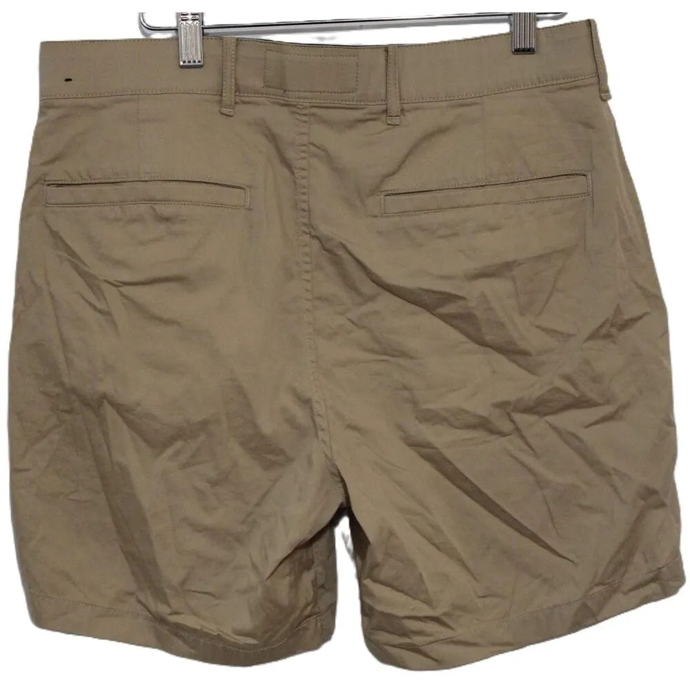 Womens Abercrombie & Fitch A&F All Day Short Stretch Khaki Bermuda Shorts Sz 32 - Image 2