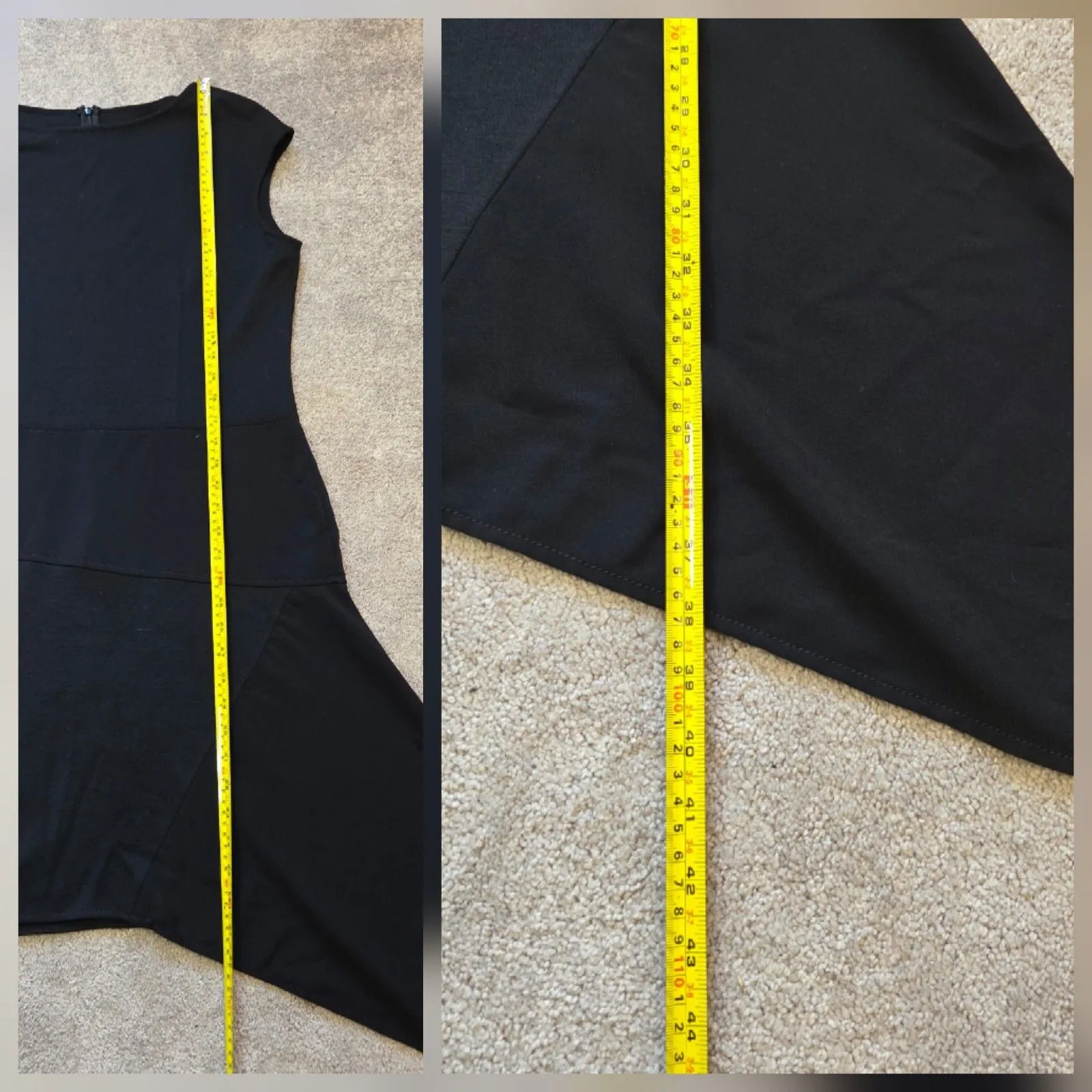 St. John Milano Knit Sheath Dress Caviar Sleeveless Wool Blend Black Size 10 - Image 13