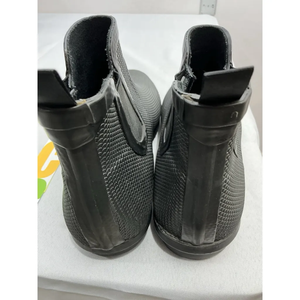 Womans Cougar Pull On Ankle Rain Boots 11 Black Rubber Stretch - Image 5