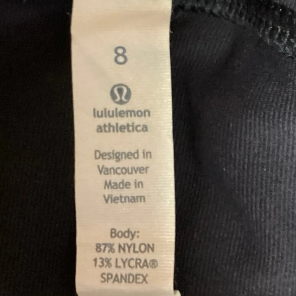 Lululemon Athletica City Skirt Blue Stretch Side Slits Slim Fit Curved Hem Sz 8 - Image 4