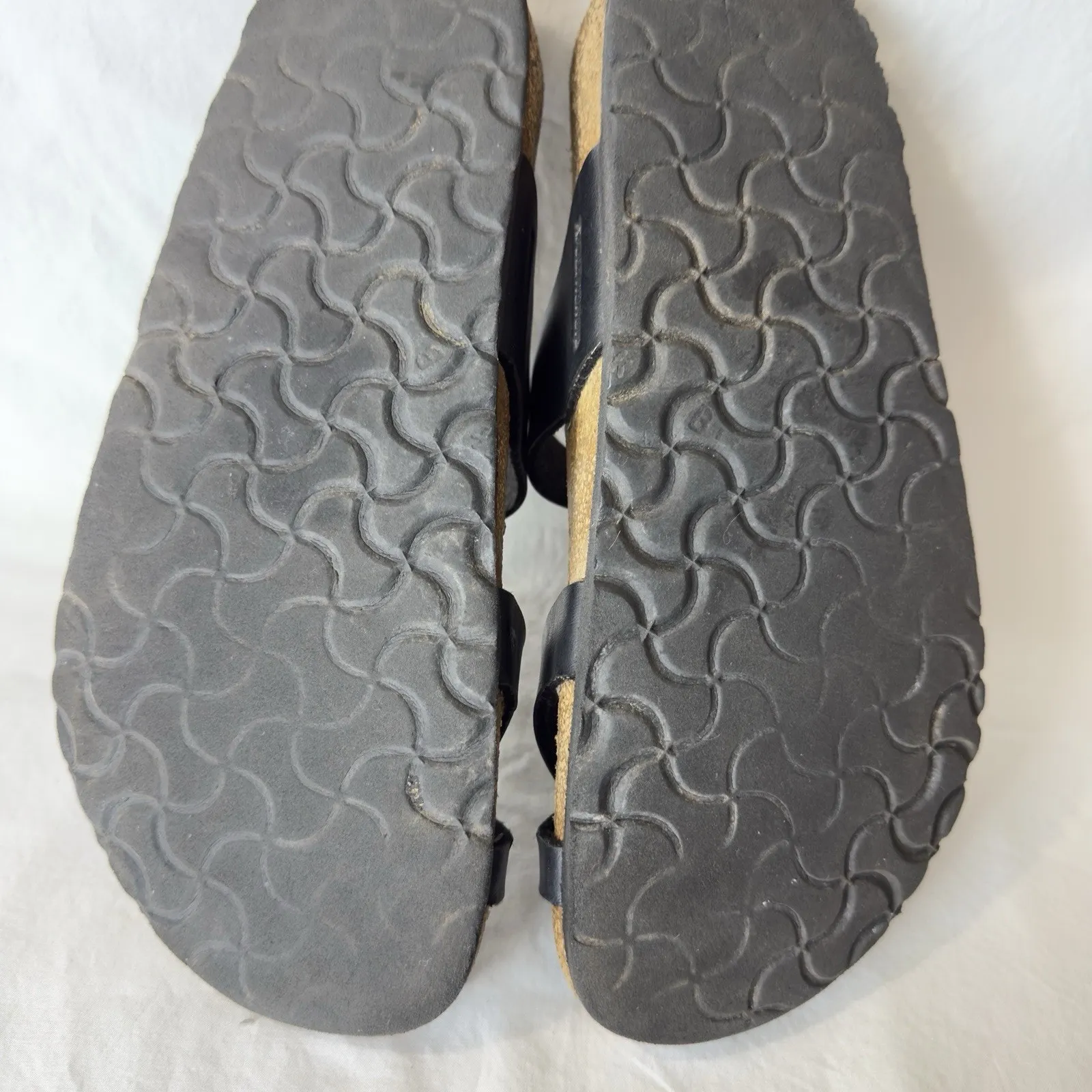 Birkenstock Womens Mayari Slip on Black Leather Sandals Size 40 USA 9/9.5 - Image 7