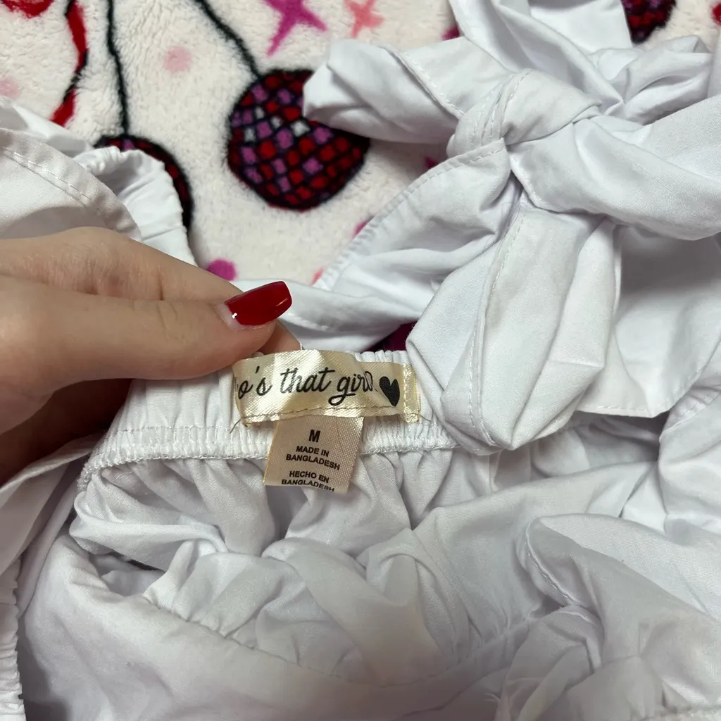 Altar'd State White Ruffle Blouse - Image 2