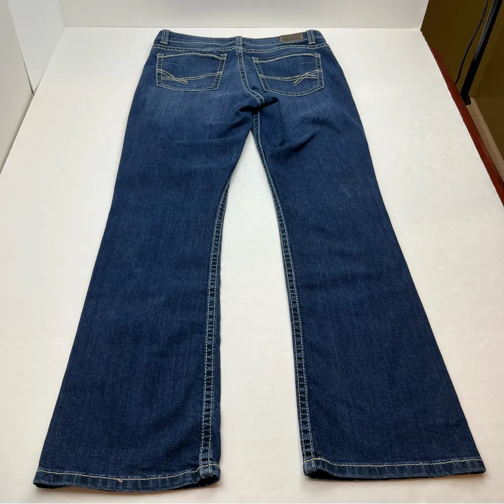 BKE Dakota Boot Cut Stretch‎ Denim Womens Size 29 Regular Blue Jeans Pockets - Image 14