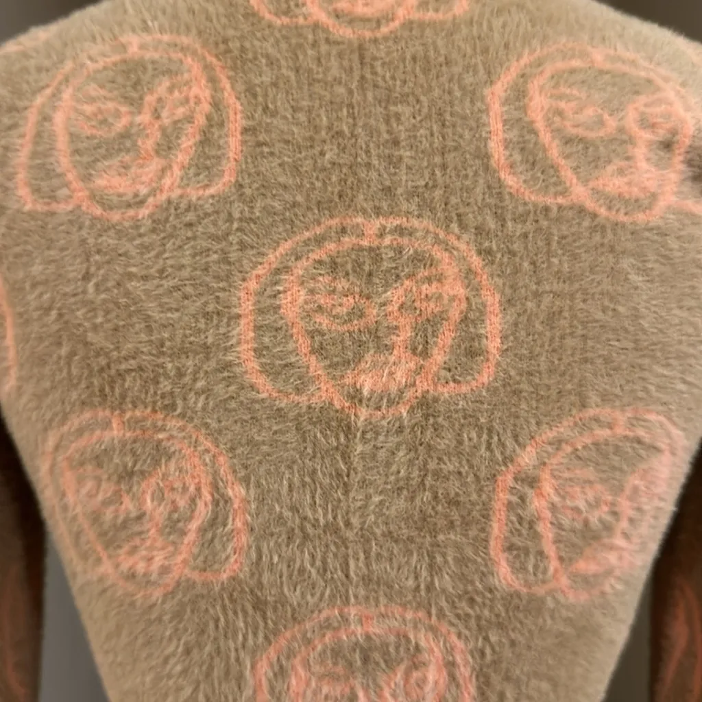 NWOT I'm Sorry by Petra Collins SSENSE Exclusive Beige Shrunken Cardigan Pink Size XS - Image 8