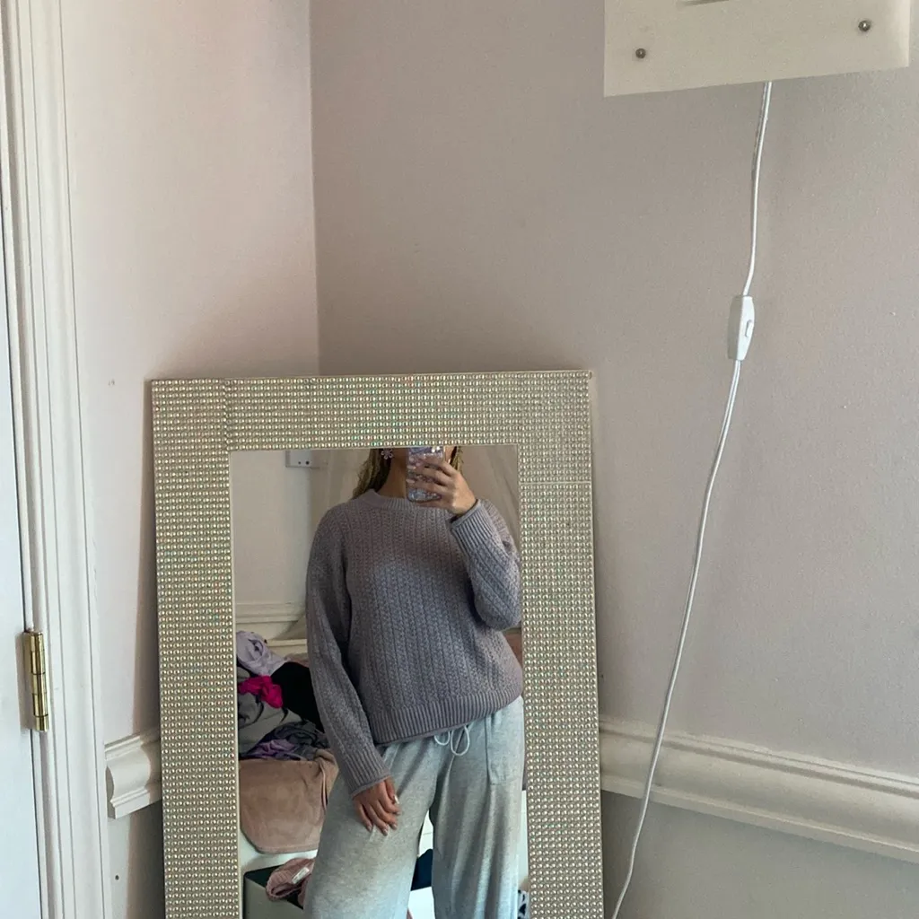 Universal Thread Women’s Knitted Sweater - Size: XS, Color: Purple/Gray - Image 3