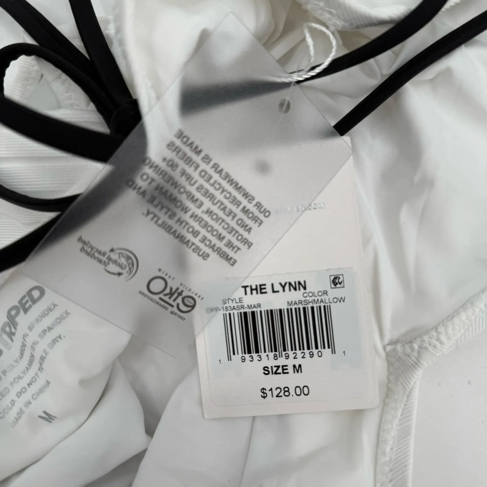 Solid & Striped The Lynn Swimsuit Size Medium NWT B&W One Piece Ribbed Swim - Image 9