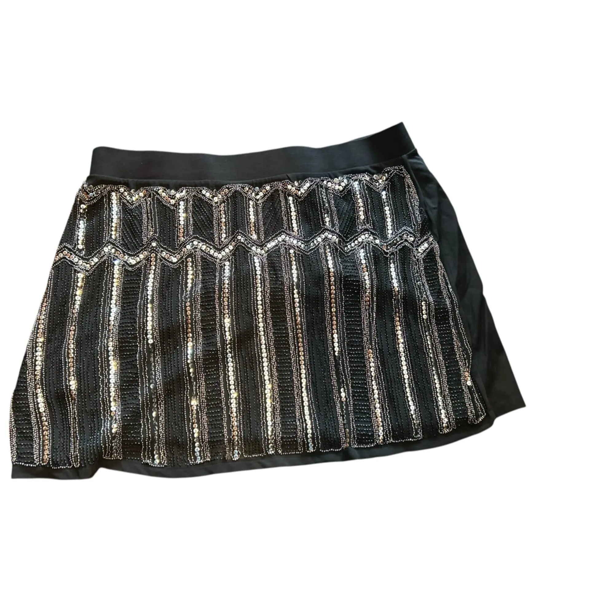 Torrid Women's Black Sequin Mini Skirt Size torrid 4 Party Cocktail‎ - Image 2