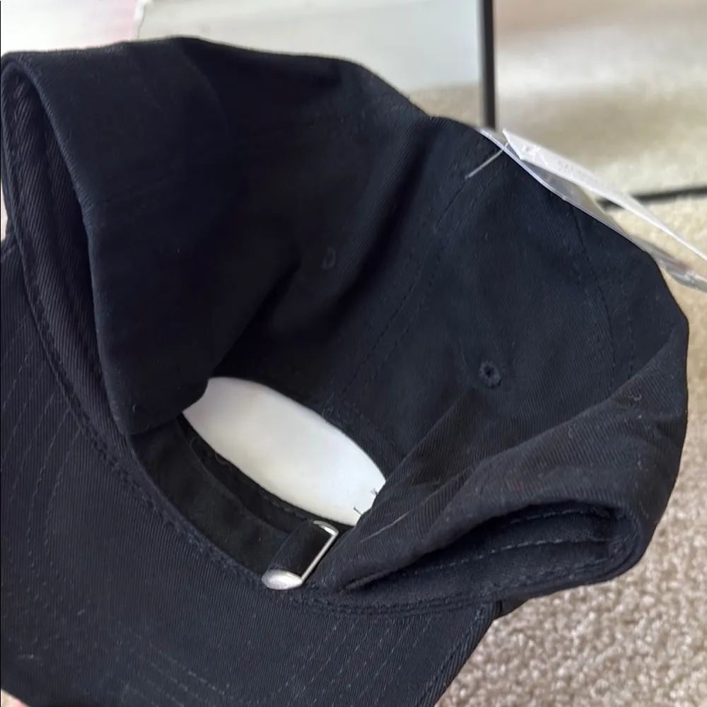 Black Cap with Mickey Mouse Embroidery - Image 2