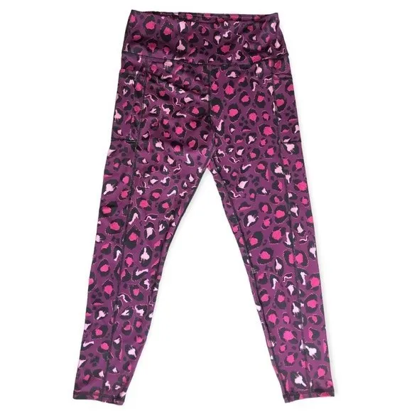Adrienne Vittadini Sport Leopard Print High Rise Leggings - Image 15