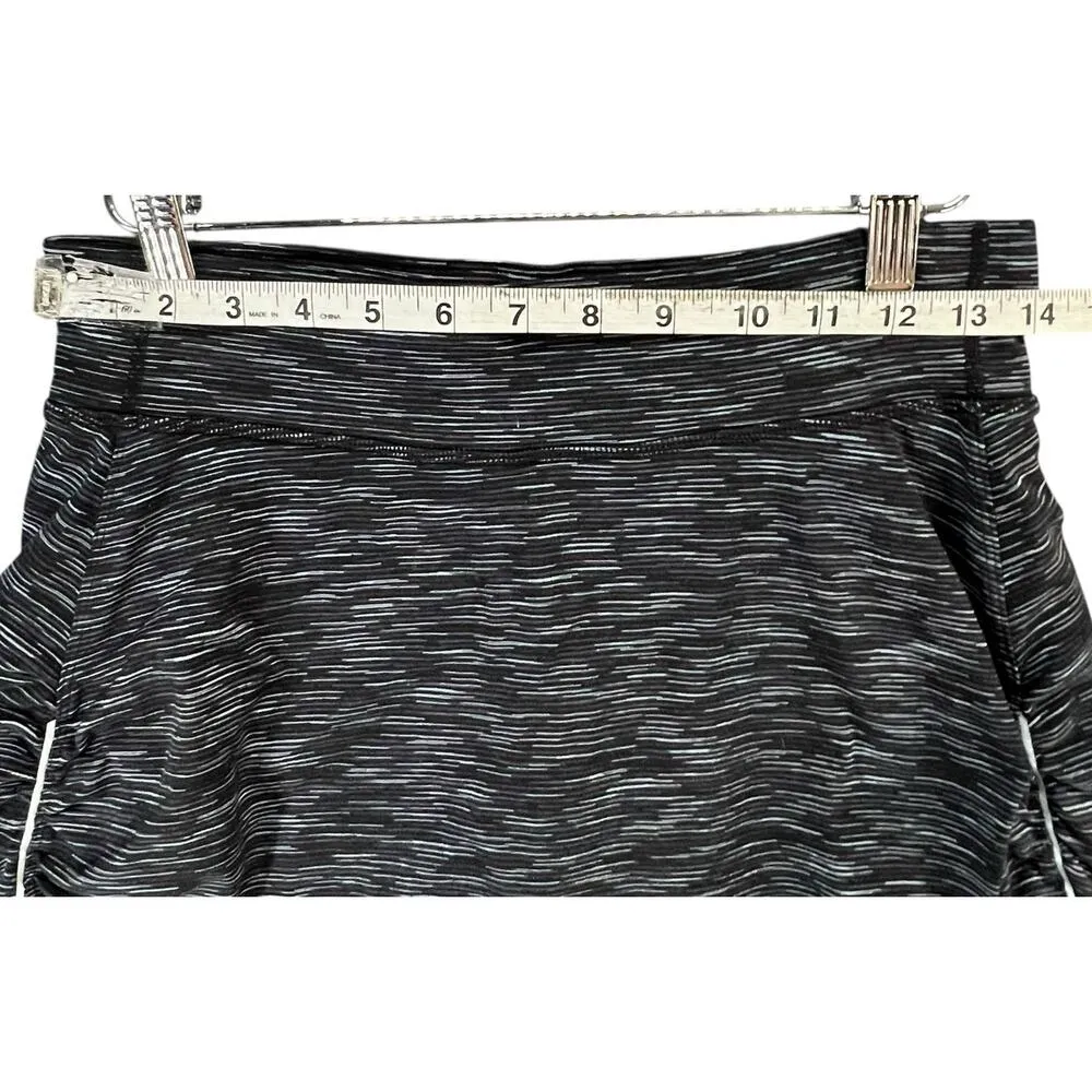 Athleta Contender 2 in 1 Skort Womens S Black Space Dye Running Trail Athletic - Image 6