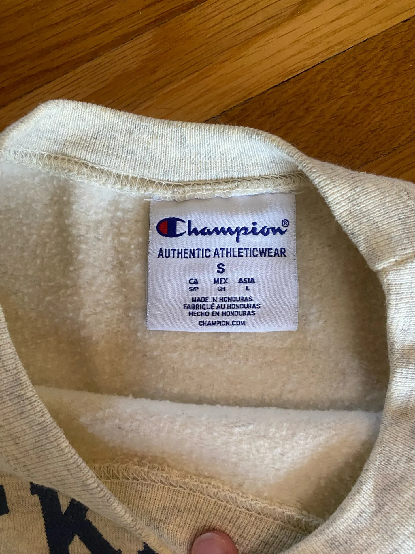 Cream Champion Breckenridge Crewneck Gray - Image 2