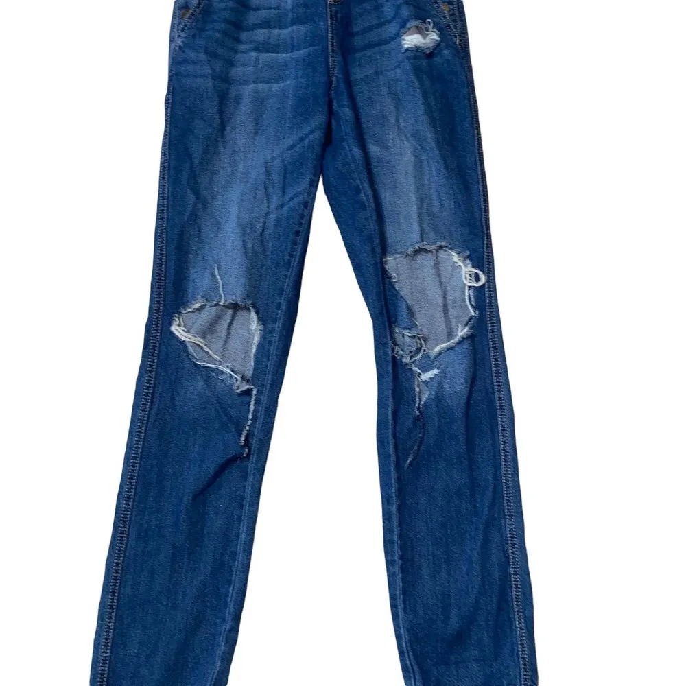 CIE Denim Distressed Overalls size 3 Two front and back pockets - Image 96