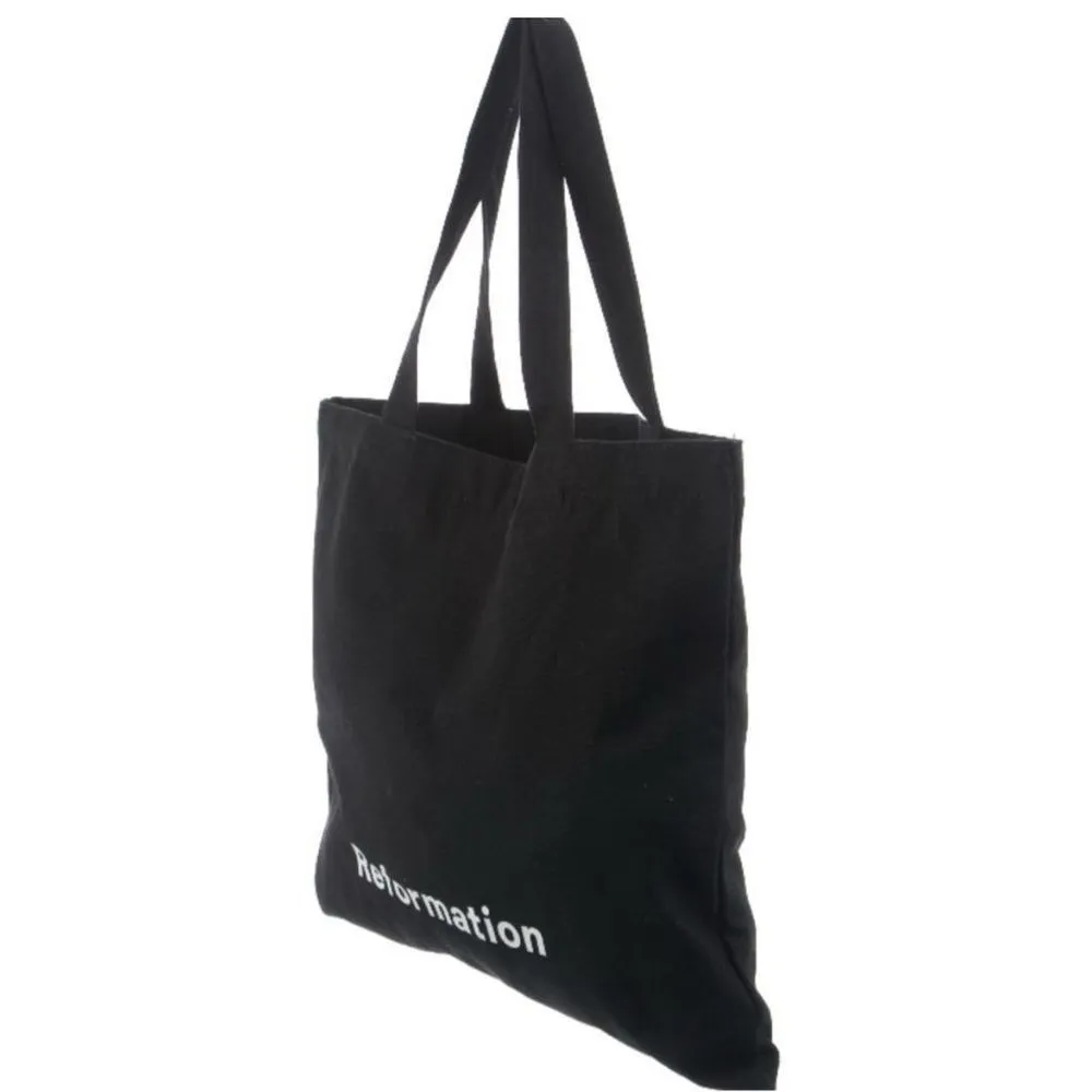 Reformation ✨ Small Black Canvas Tote Bag✨ - Image 6