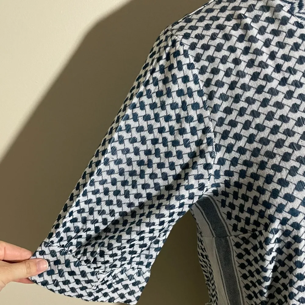 Cecilie Copenhagen Tie Wrap Blouse White Size M - Image 5