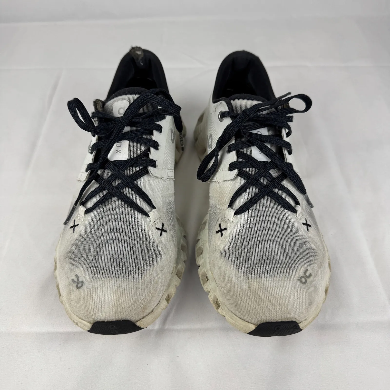 On Cloud X Women’s Running Shoes Size 8 White Gray Black Athletic Sneakers - Image 8