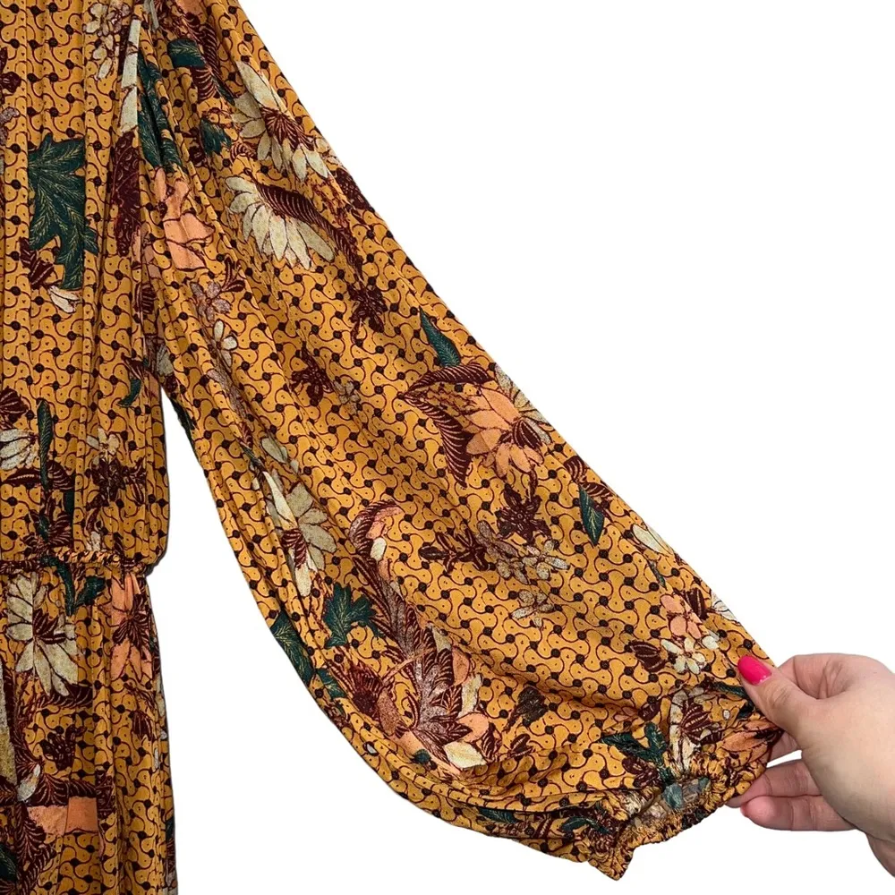 NEW NWT  Wilhemina Geometric Floral Dress In Amber - Image 8