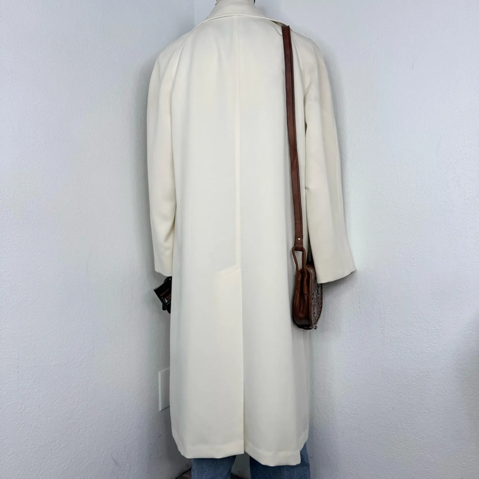 Vintage London Fog Cream Trench Coat Cream Light Academia Size 16 Petite - Image 5