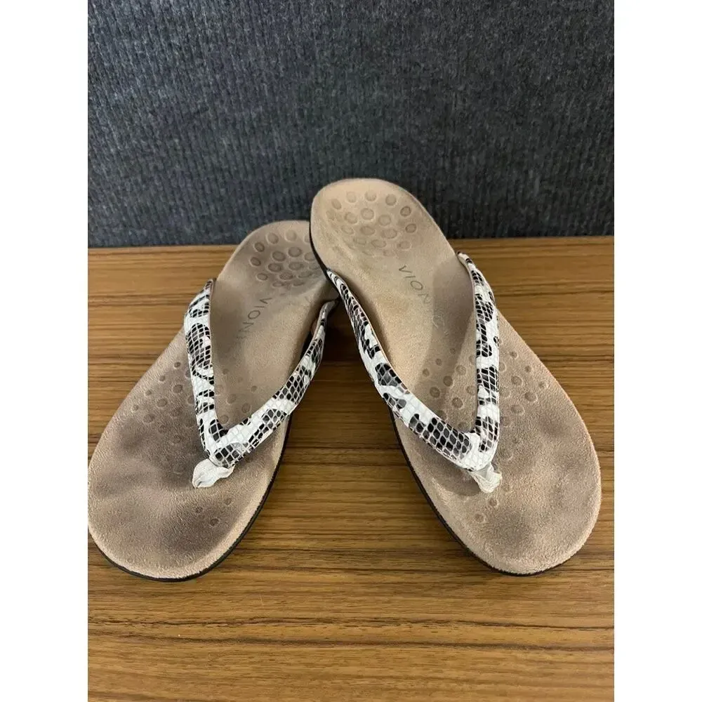 Vionic Women's Dillon Thong‎ Sandals Leopard Print Slip On Casual Size 7 - Image 2