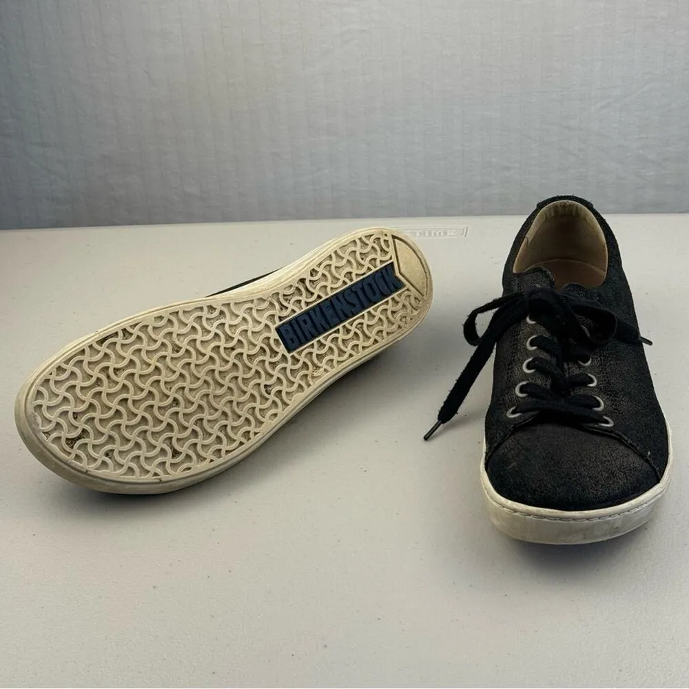 Birkenstock Arran Shoe Unisex Comfort Cork Sneakers Women 7 Men 6 EUR 38 Black - Image 9