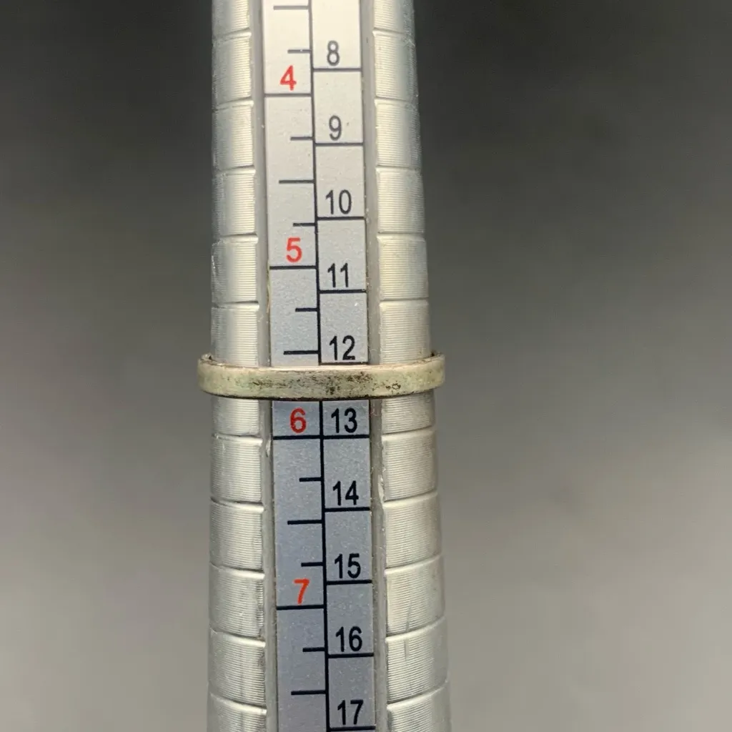 VTG bell Trading Post Turquoise Sterling Silver Ring Size 5.75 - Image 6