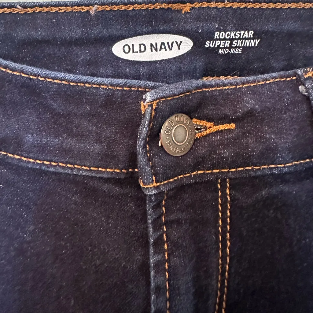 Old Navy - Rockstar Super Skinny Dark Wash Jeans 👖 BRAND NEW CONDITION - Image 5