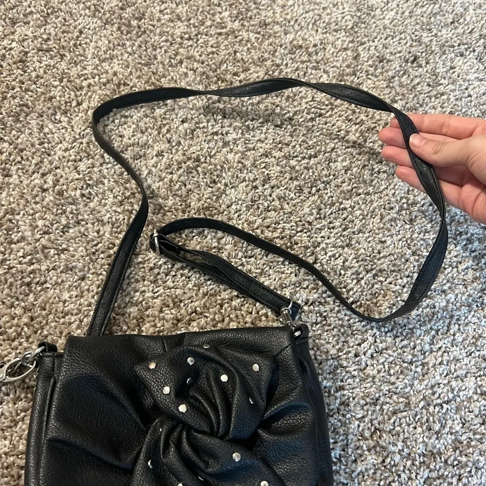 Candie’s Small Black Bow Crossbody or Wristlet - Image 3
