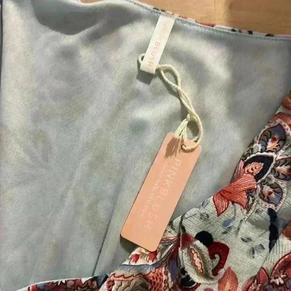 Pink Blush floral dress knee length M - Image 5