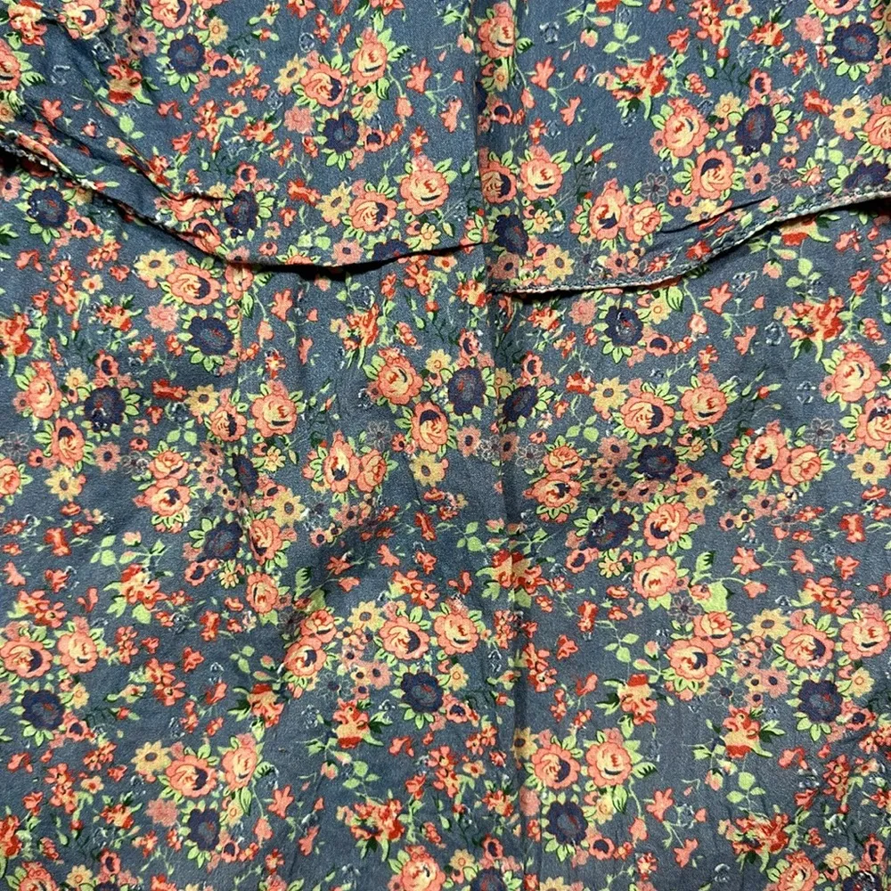 LoveShackFancy Caressa Purple Smocked Floral Print Maxi Dress Sz S - Image 7