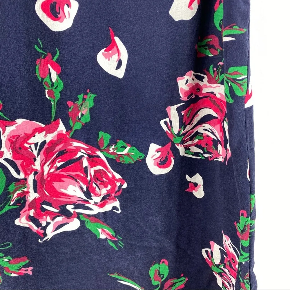 JOIE Rain B Rose Print Tank in Blue - Size Medium - Image 4