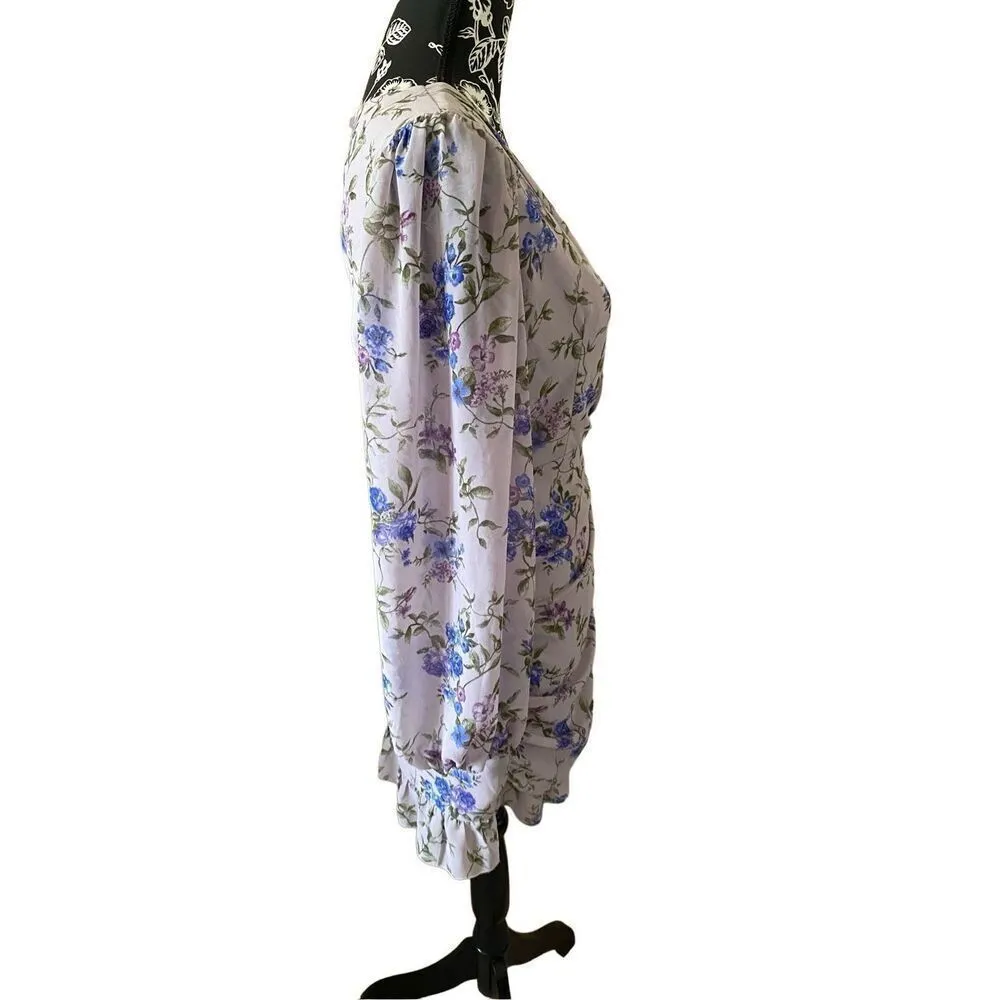 Forever 21 Floral Mini Dress Formal Sundress Flower Ruffles Party - Image 4