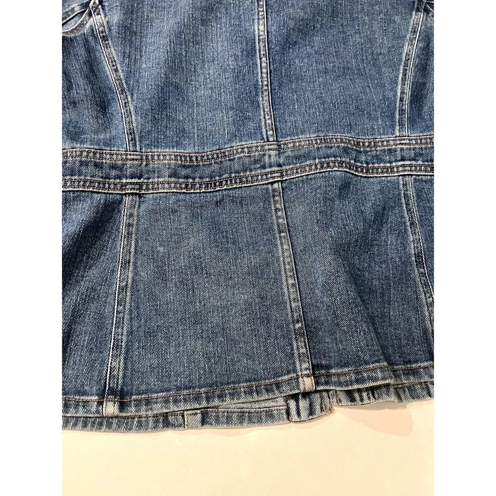 Vintage Jones Sport Retro Jean Jacket Medium Wash Size Medium Cowgirl Festival Blue - Image 8