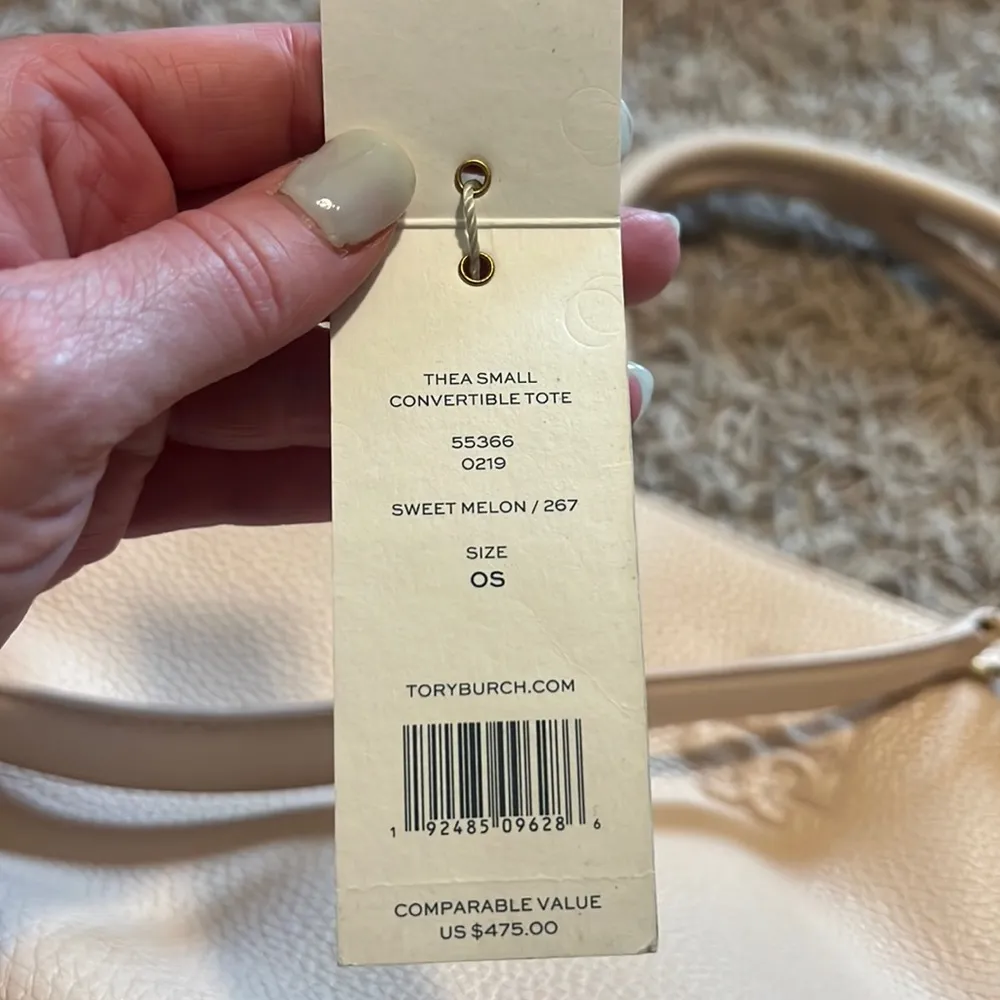 Tory Burch Thea Small Convertible Tote in Sweet Melon - Image 2