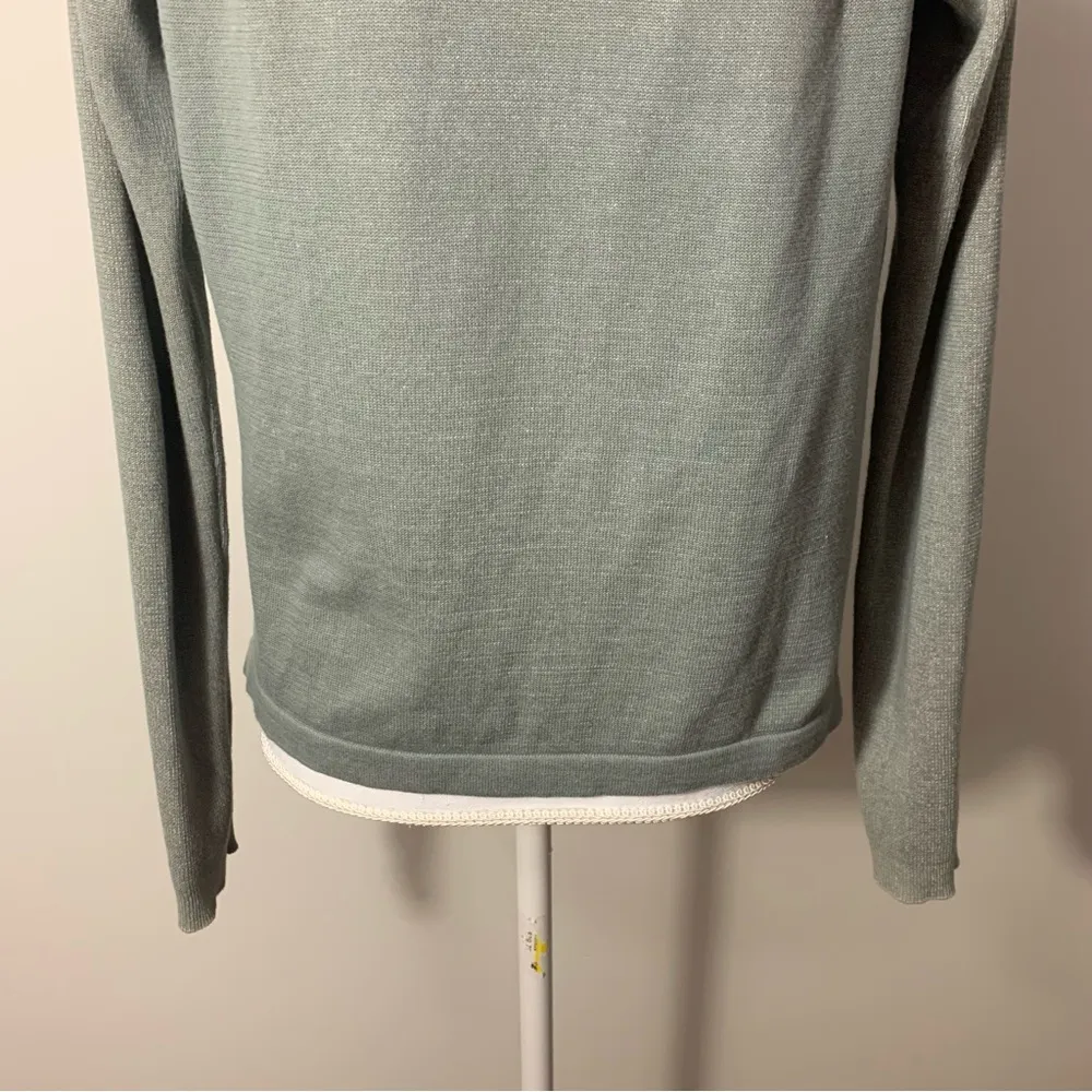 Sage Green Open Front Pocket Cardigan Style 5132 Size XS - Image 11