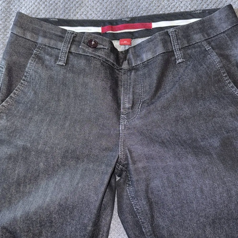Banana Republic Black Flared Stretch Jeans Women's Size 0‎ Denim Mid Rise - Image 5