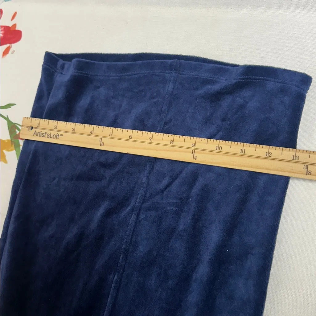 Universal Thread Dark Blue Velour Wide leg Pants - Image 11